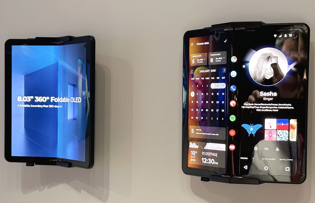 LG Presents a folding OLED Screen